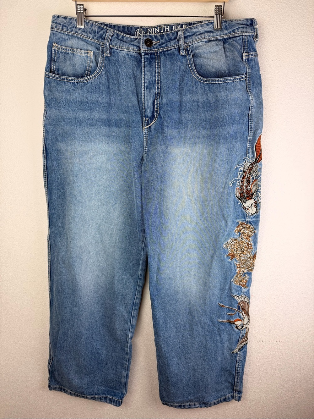 Ninth Hall Idle Embroidered Jeans Womens 16 - Picture 3 of 11